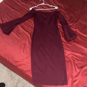 Plum colored dress